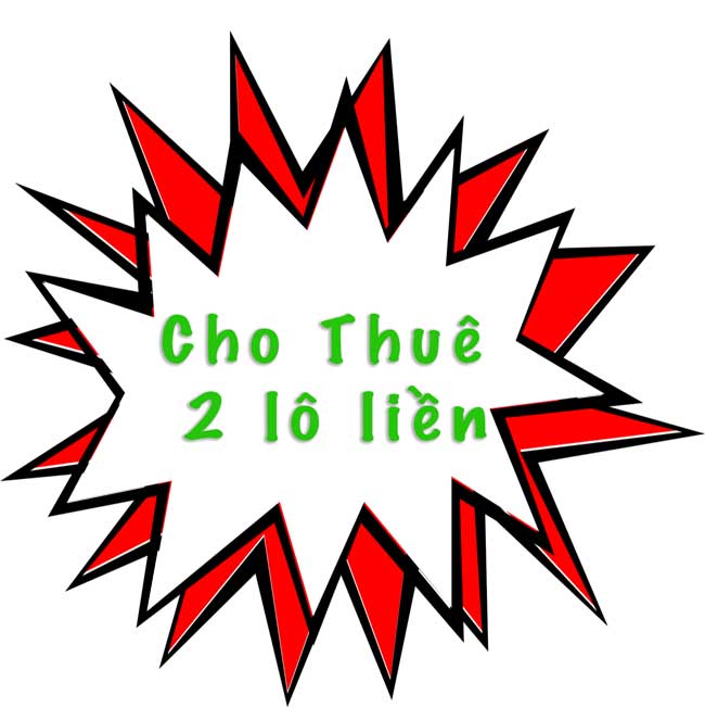 Cho thuê 2 lô đất đối diện Công Viên giá rẻ