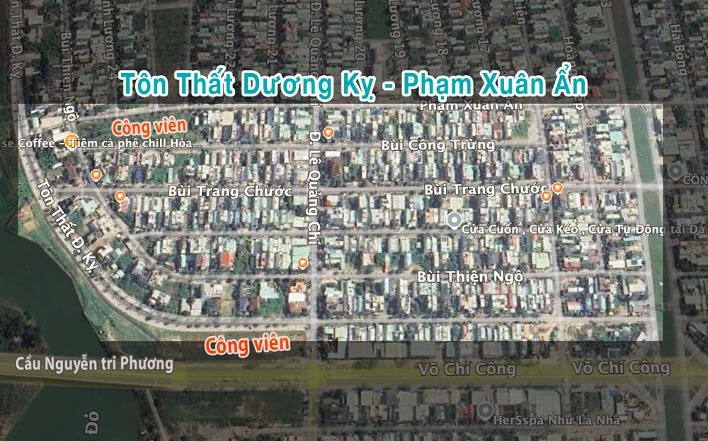 MUA BÁN ĐẤT KHU ĐƯỜNG TÔN THẤT DƯỜNG KỴ ĐẾN PHẠM XUÂN ẨN 