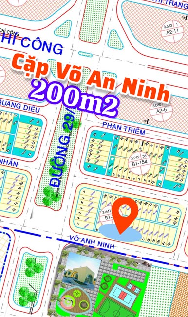 Cặp đường 10 Võ An Ninh Vị trí đẹp 