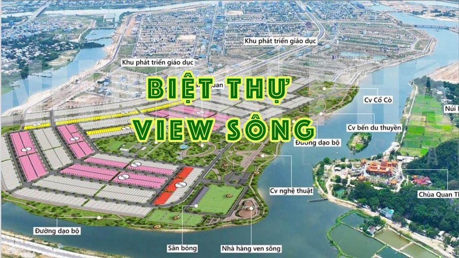 Biệt thư ven sông nam hoà xuân