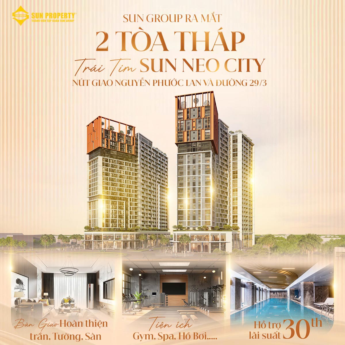 Tổng quan căn hộ Cora tower hoà xuân