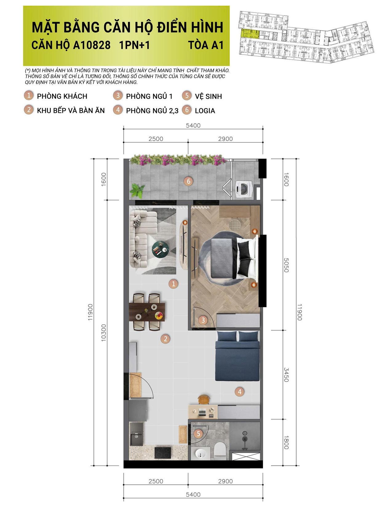 Lộ diện phối cảnh mới Layout diện tích Cora 