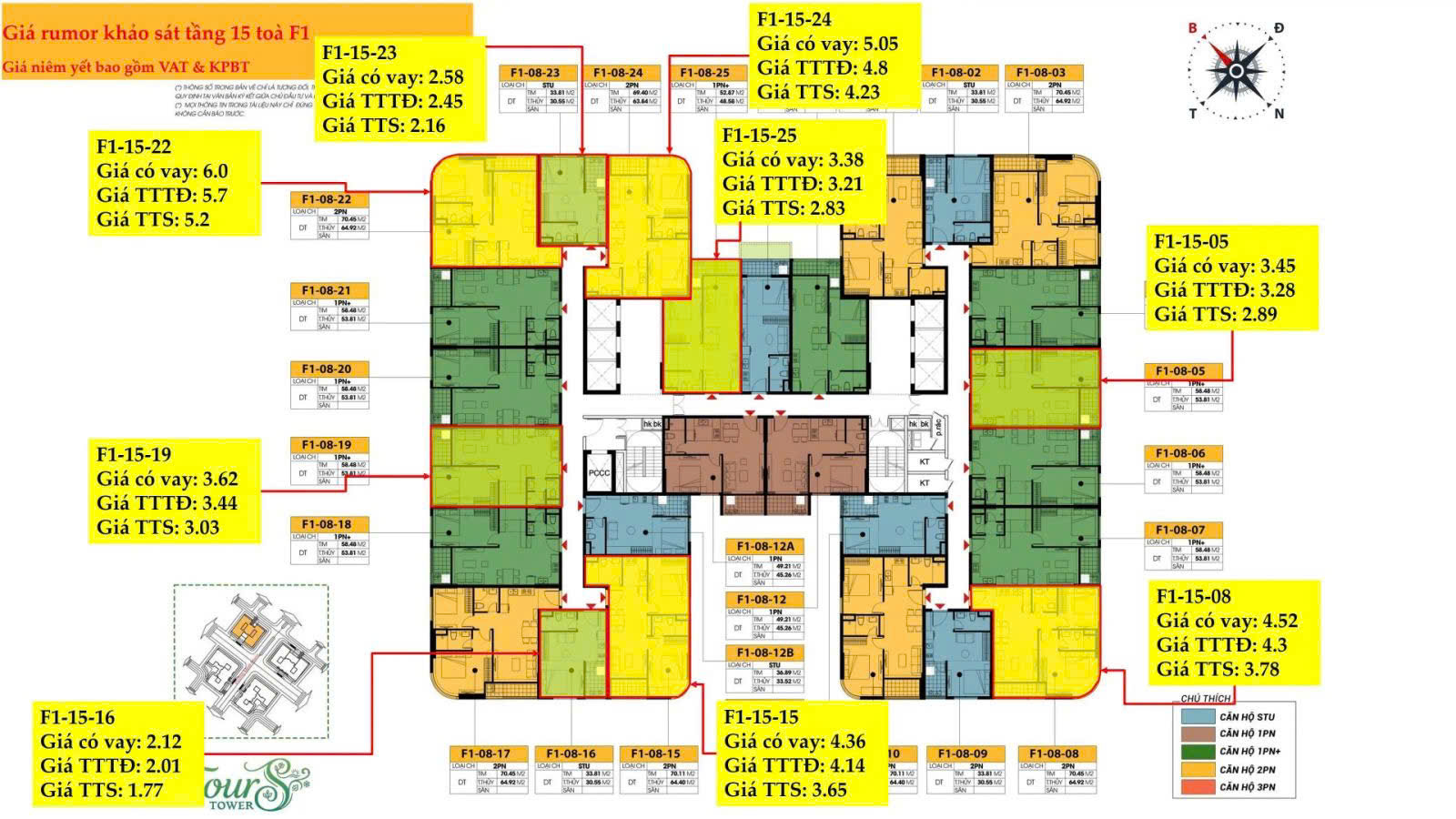 TỔN QUAN DỰ ÁN FOURS TOWER NAM HOÀ XUÂN